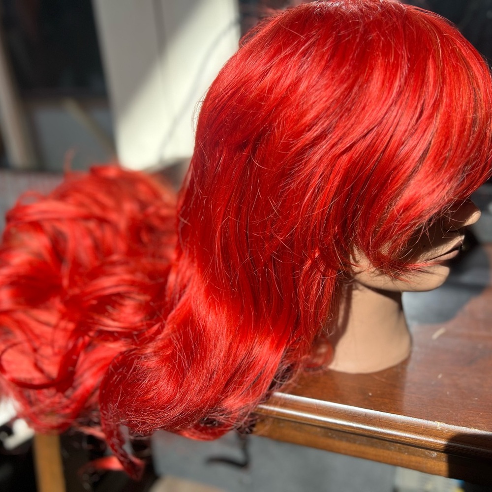 Vibrant Red Women's Hair Wig
